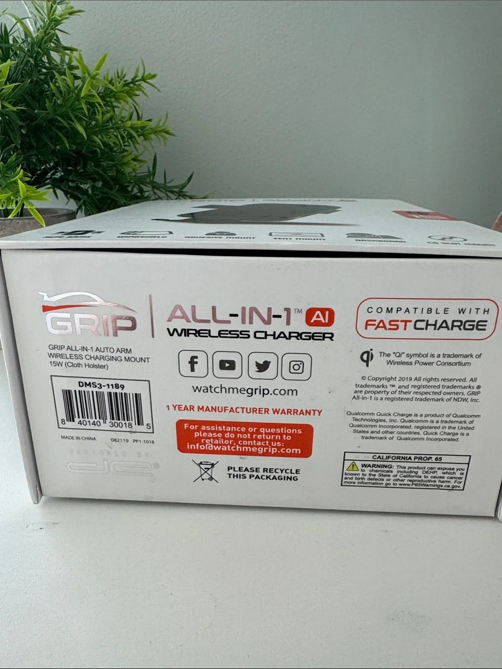 Grip All-In Wireless Car Charger 15W – Black